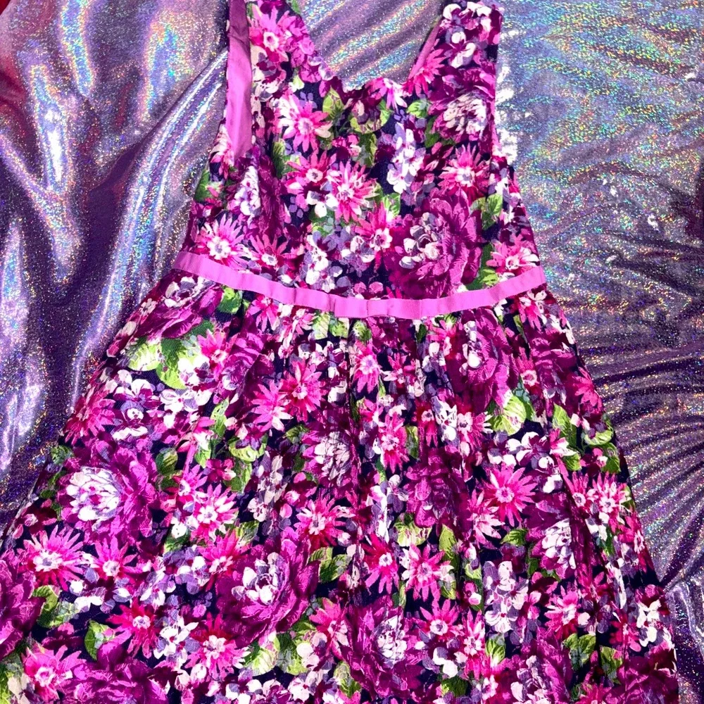 Gymboree Purple Floral Girls Dress